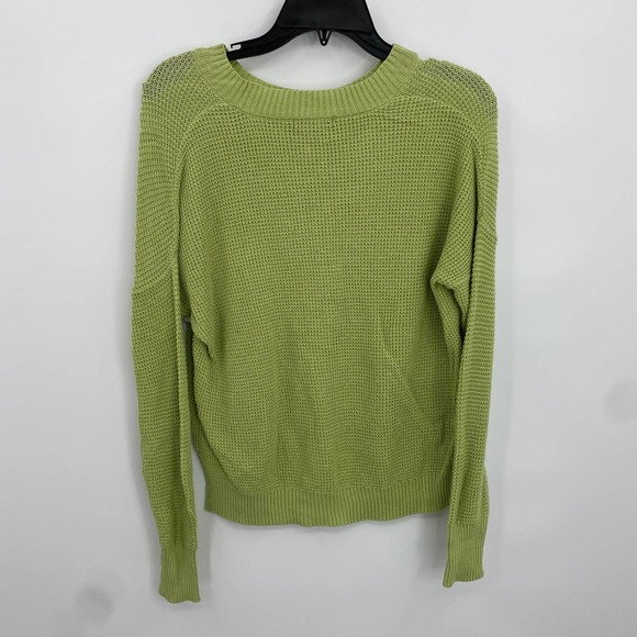 Sweet Romeo Women's Green Knit Pullover Sweater Size Medium - Picture 3 of 3